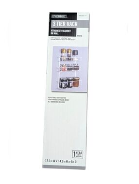 ClosetMaid 3-Tier Wall & Cabinet Rack - White